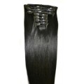 Clip in vlasy 30cm - Černá barva