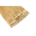 Clip in vlasy 30cm - Velmi světlá blond barva
