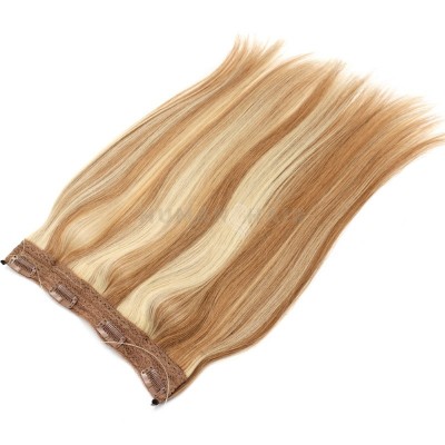 Flip in halo vlasy 50cm, 100g - medová a světlá blond
