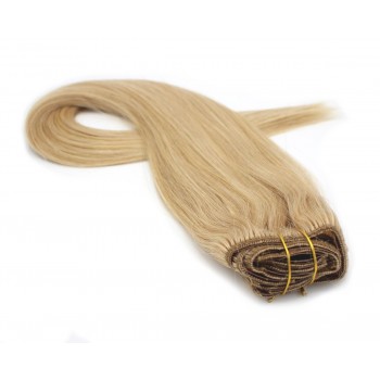 Rovný clip in set 40cm 70g - přírodní blond