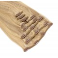 Rovný clip in set 40cm 70g - přírodní/světlejší blond