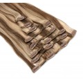Rovný clip in set 60cm - tmavý melír