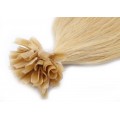 Rovné keratin 40cm - přírodní blond