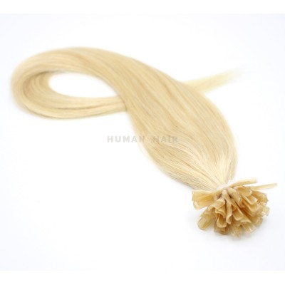 Rovné keratin 40cm - nejsvětlejší blond