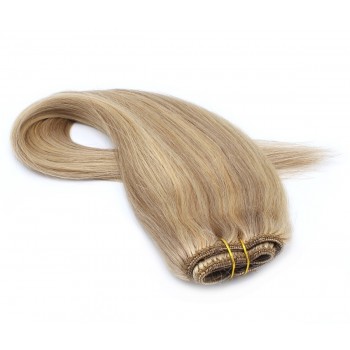 Rovný clip in pás 40cm - přírodní/světlejší blond