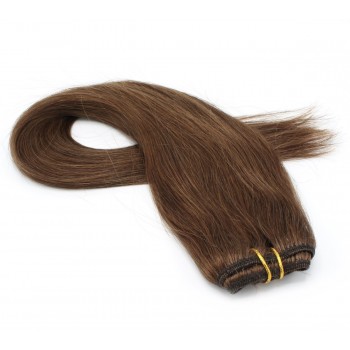 Rovný clip in pás 50cm - středně hnědá