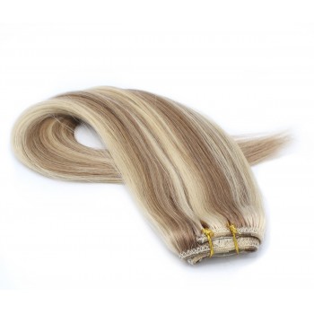 Rovný clip in pás 50cm - světlý melír
