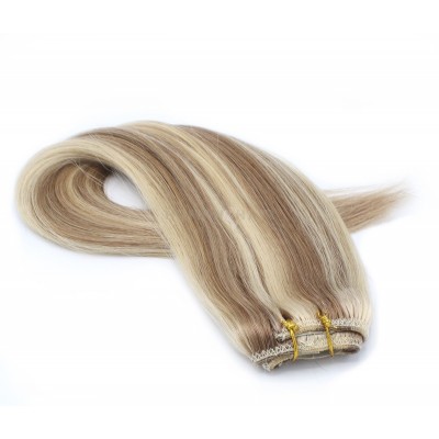 Rovný clip in pás 50cm - světlý melír