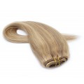 Rovný clip in pás 50cm - přírodní/světlejší blond