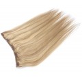 Rovný clip in pás 50cm - přírodní/světlejší blond