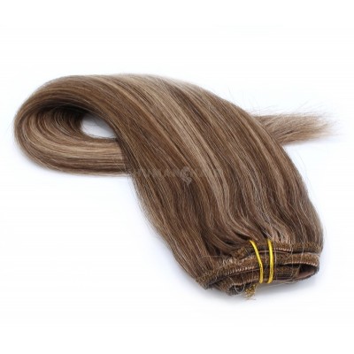 Rovný clip in pás 50cm - tmavý melír