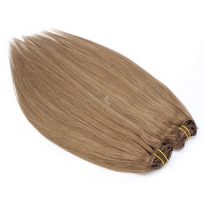 DELUXE rovný clip in set 60cm 240g - světle hnědá