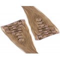 DELUXE rovný clip in set 60cm 240g - světle hnědá