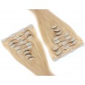 DELUXE rovný clip in set 60cm 240g - přírodní blond