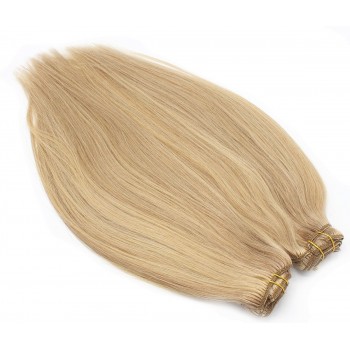 DELUXE rovný clip in set 60cm 240g - přírodní/světlejší blond