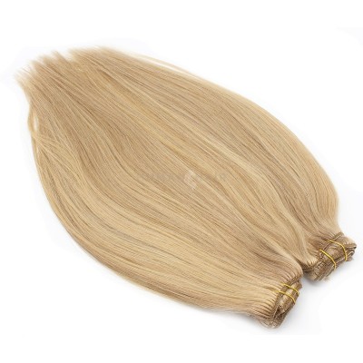 DELUXE rovný clip in set 60cm 240g - přírodní/světlejší blond