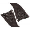 DELUXE rovný clip in set 70cm 280g - přírodní černá