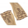 DELUXE rovný clip in set 70cm 280g - přírodní/světlejší blond
