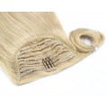Clip in culík 100% lidské vlasy 50cm - nejsvětlejší blond