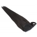 Clip in culík 100% lidské vlasy 60cm - přírodní černá