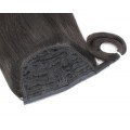 Clip in culík 100% lidské vlasy 60cm - přírodní černá