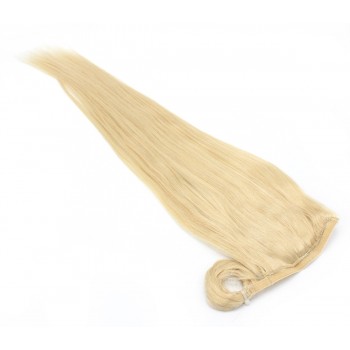 Clip in culík 100% lidské vlasy 60cm - nejsvětlejší blond