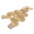 Vlnité tape in 60cm - přírodní blond
