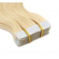 Vlnité tape in 60cm - nejsvětlejší blond