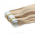 Vlnité tape in 60cm - platina/světle hnědá
