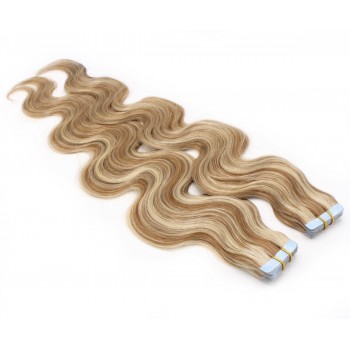 Vlnité tape in 60cm - světlý melír