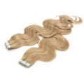 Vlnité tape in 60cm - přírodní/světlejší blond
