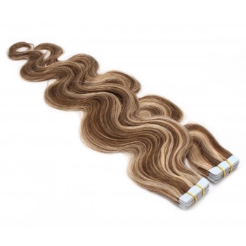 Vlnité tape in 60cm - tmavý melír