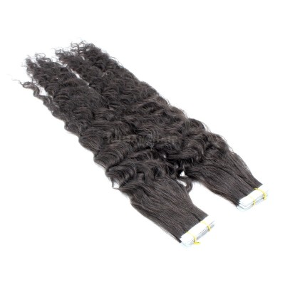 Kudrnaté tape in 50cm - přírodní černá
