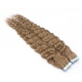Kudrnaté tape in 50cm - světle hnědá