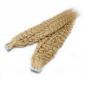 Kudrnaté tape in 60cm - přírodní blond