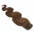 Vlnitý clip in set 50cm - středně hnědá