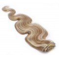Vlnitý clip in set 50cm - světlý melír