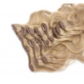 Vlnitý clip in set 50cm - přírodní/světlejší blond
