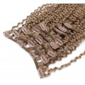 Kudrnatý clip in set 50cm - světle hnědá 