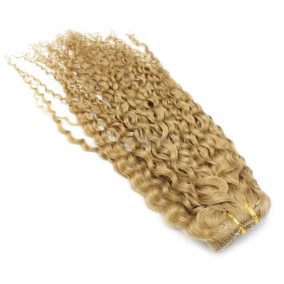Kudrnatý clip in set 50cm - přírodní blond