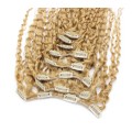 Kudrnatý clip in set 50cm - přírodní blond