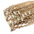 Kudrnatý clip in set 50cm - přírodní/světlejší blond