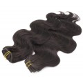Deluxe vlnitý clip in set 50cm 200g - přírodní černá