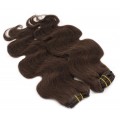 Deluxe vlnitý clip in set 50cm 200g - tmavě hnědá