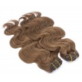 Deluxe vlnitý clip in set 50cm 200g - středně hnědá