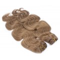 Deluxe vlnitý clip in set 50cm 200g - světle hnědá