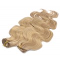 Deluxe vlnitý clip in set 50cm 200g - přírodní/světlejší blond