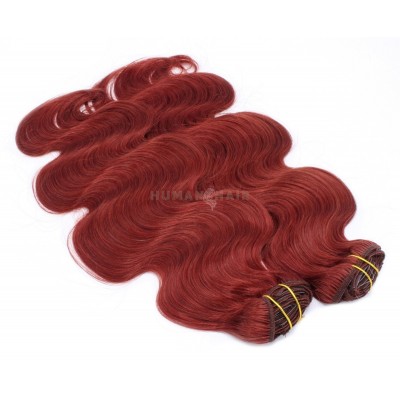 Deluxe vlnitý clip in set 50cm 200g - měděná
