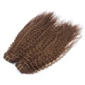 Deluxe kudrnatý clip in set 50cm 200g - středně hnědá