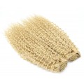 Deluxe kudrnatý clip in set 50cm 200g - nejsvětlejší blond